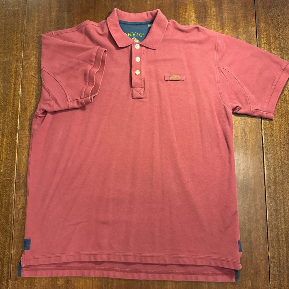 Orvis Signature Polo Shirt - Men's XL-T Maroon